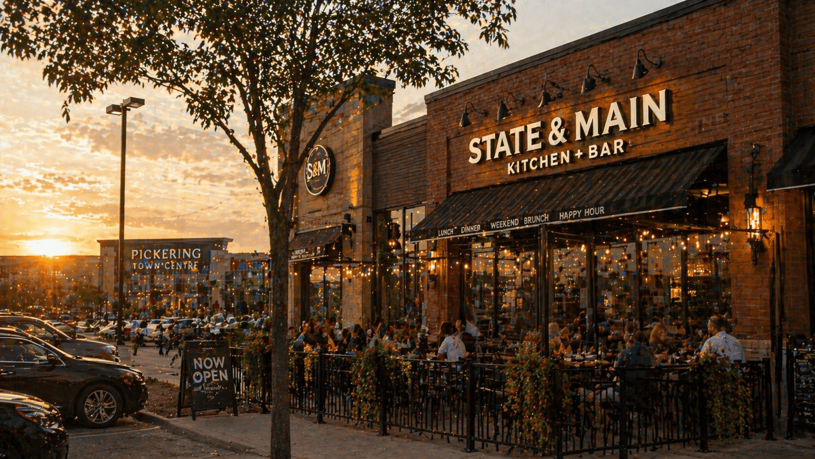 A Pickering restaurant scene illustrating the local landscape